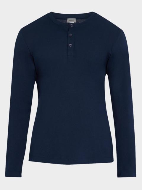 HANRO Men's Living Henley T-Shirt