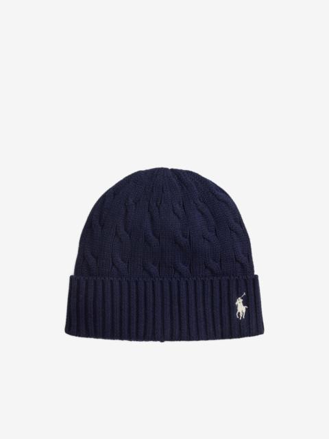 Polo Ralph Lauren cable-knit beanie hat