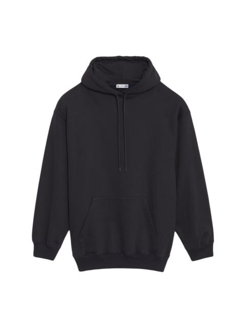 logo-print cotton hoodie