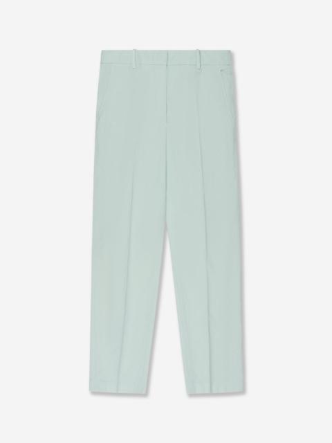 SLOWEAR Regular fit cotton poplin trousers
