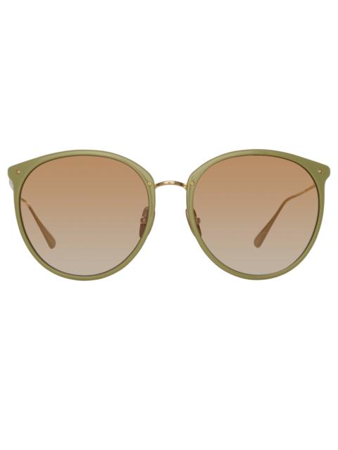 KINGS OVERSIZED SUNGLASSES IN SAGE