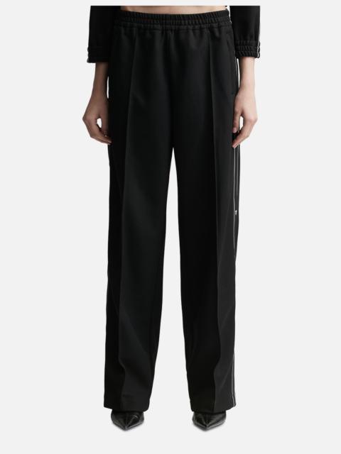 alexanderwang.t TRACK PANT WITH LOGO TAPE IN PIQUE