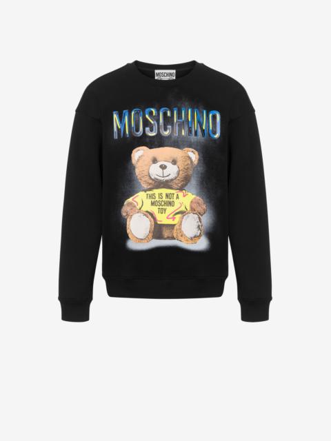 Moschino MOSCHINO TEDDY BEAR ORGANIC COTTON SWEATSHIRT