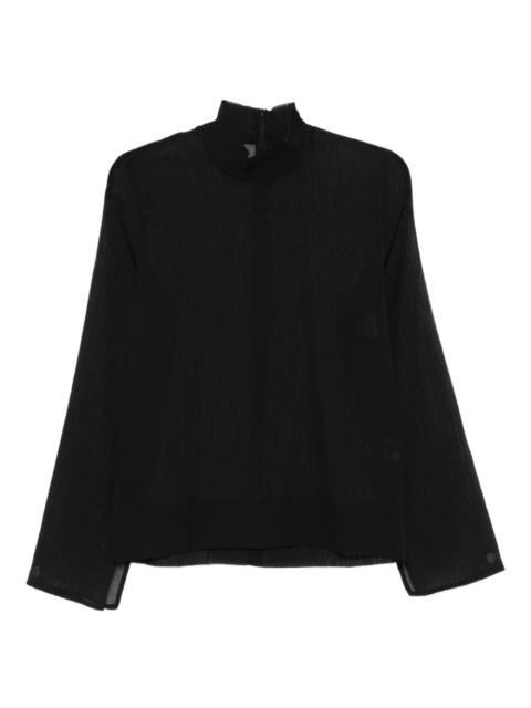 TOTEME high-neck embellished top