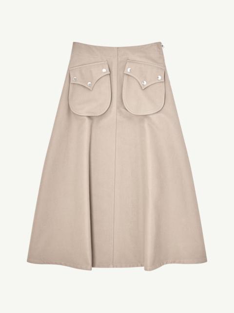 MM6 Maison Margiela Cotton Midi skirt