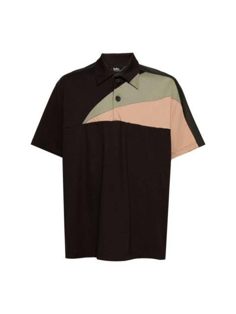 Kolor geometric-print polo shirt