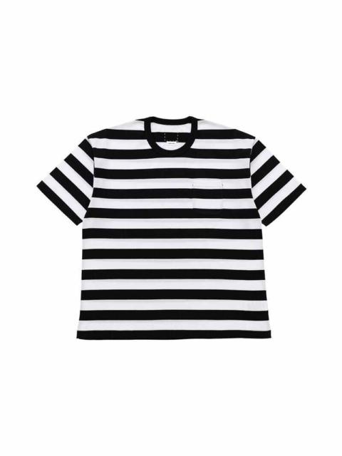 visvim BORDER JUMBO KNIT TEE S/S (SIC) BLACK