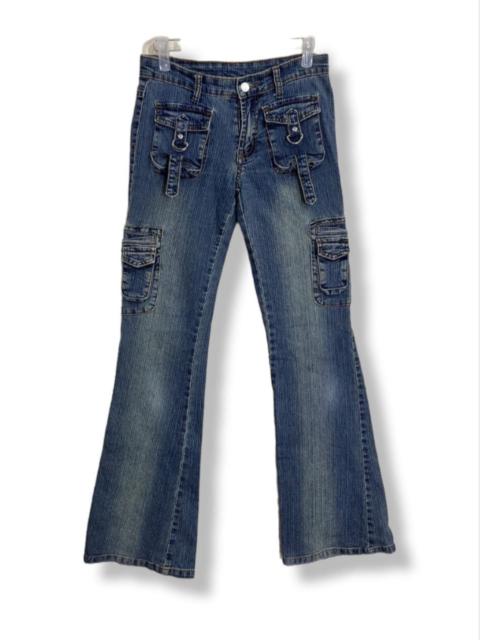 Other Designers Indigo - Flare Seditionaries Denim 6 Pockets Cargo Flares