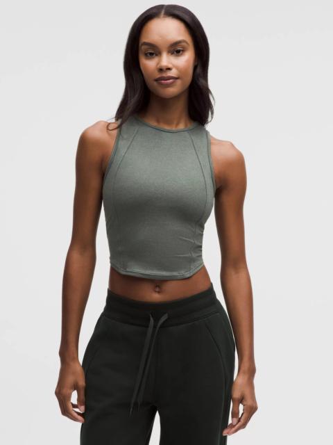 lululemon Softy Suedey Crewneck Cropped Tank Top