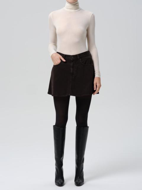 Citizens of Humanity Trapeze Skirt In Carob
