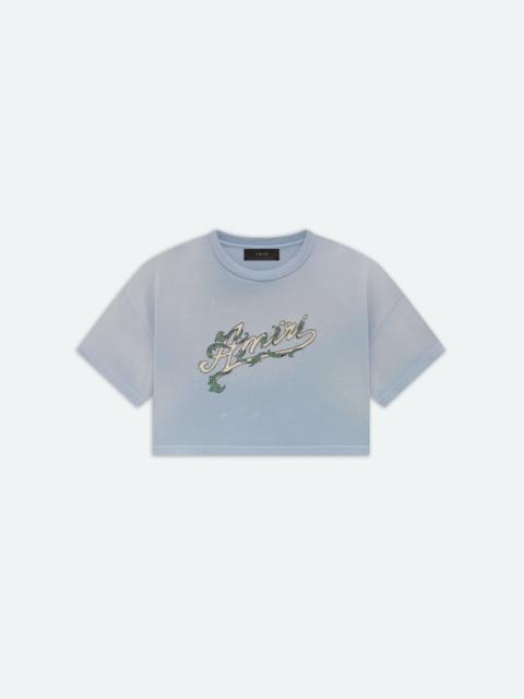 AMIRI AMIRI FILIGREE CROPPED BOXY TEE