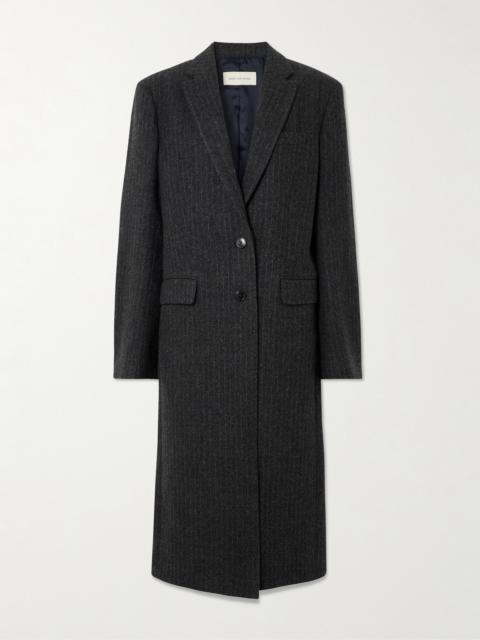 Dries Van Noten Pinstriped Wool-twill Coat