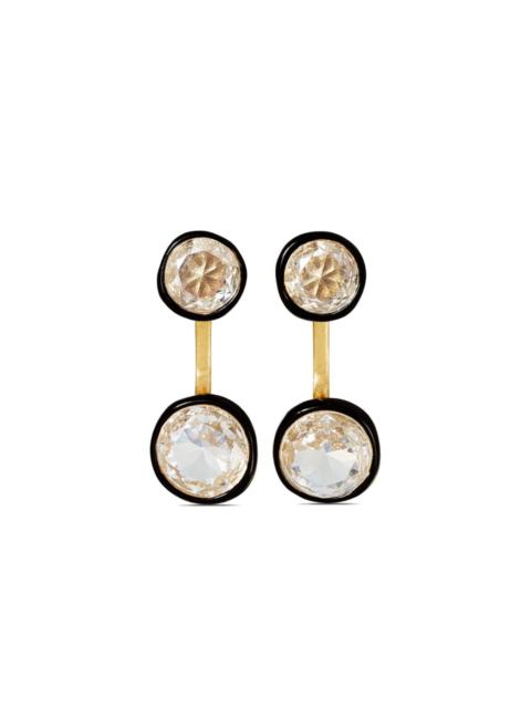 ROXANNE ASSOULIN Diamond Girl float earrings