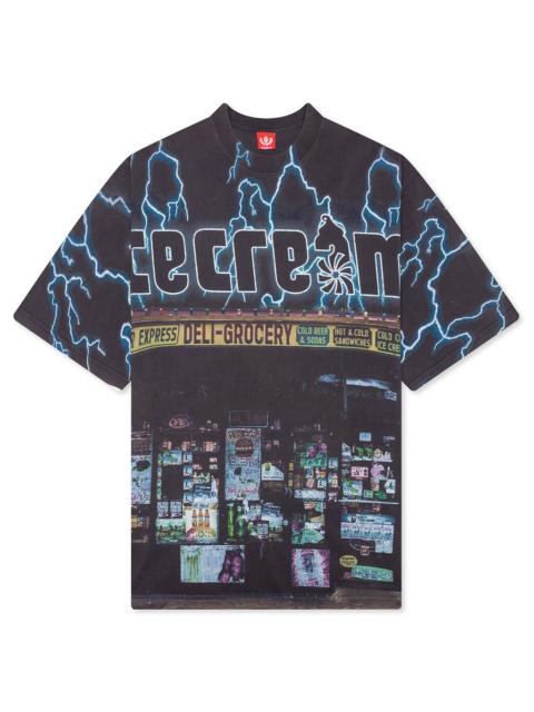 ICECREAM STATIC S/S TEE - CHARCOAL ART