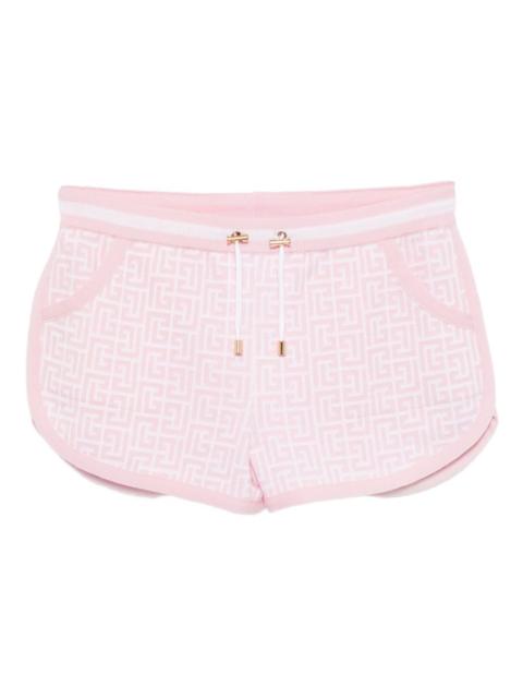 Balmain logo-embroidered shorts