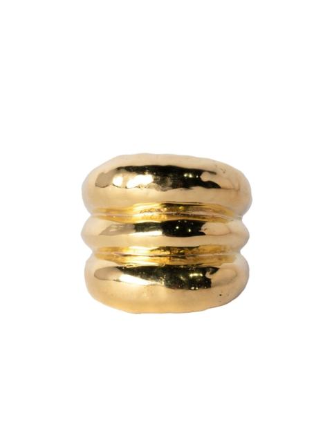 Parts of Four Stack grooved sterling-silver ring