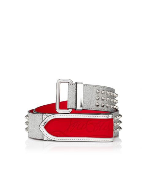 Christian Louboutin Loubi Belt SILVER/LOUBI/SILVER