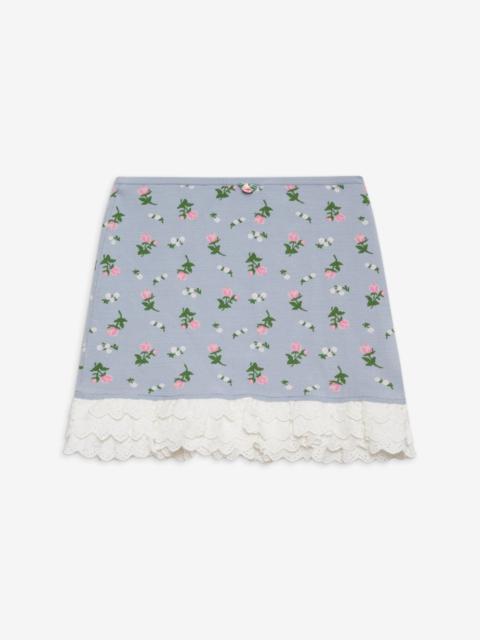 For Love & Lemons Amalia Knit Mini Skirt