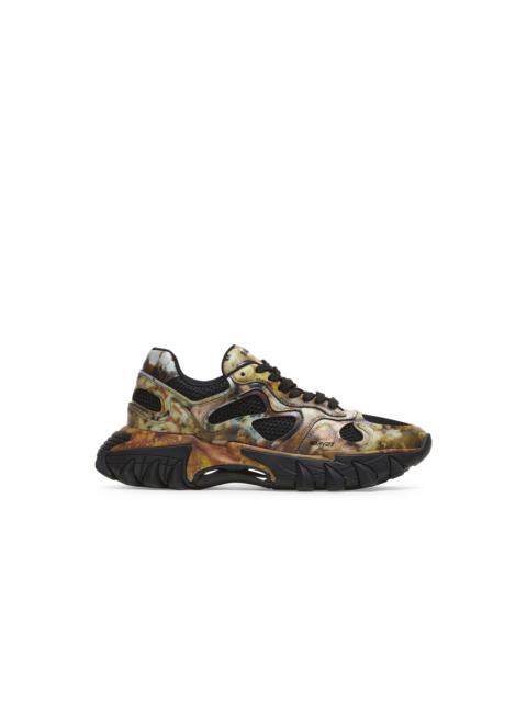 Balmain B-East trainers in printed leather and mesh