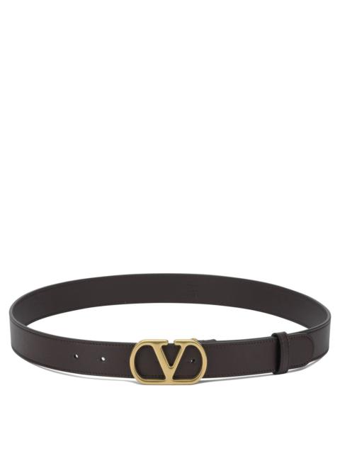 Vlogo Leather Belt Belts Brown