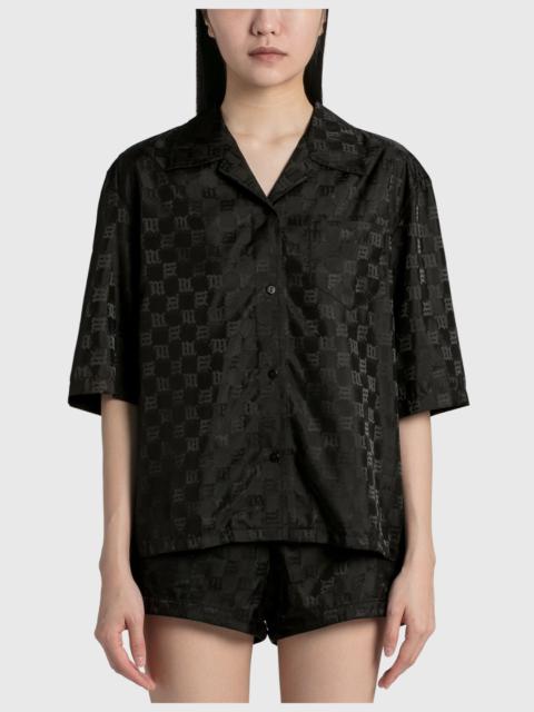 MISBHV MONOGRAM NYLON CROPPED SHIRT