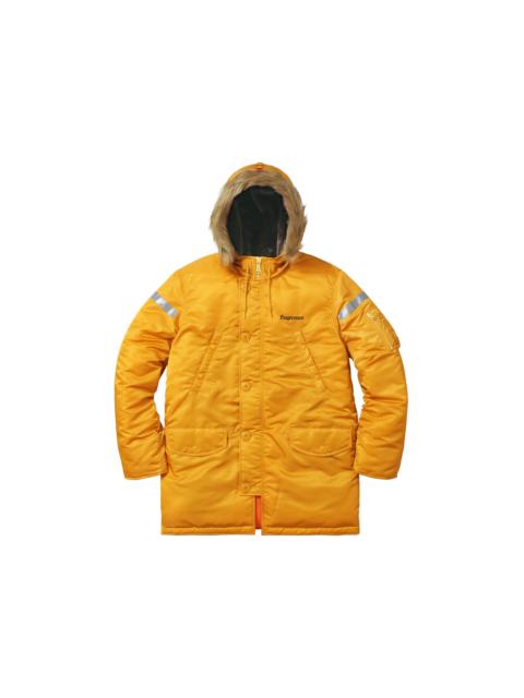 Supreme Supreme Reflective Cross N-3B Parka Yellow