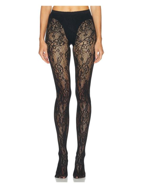 Wolford Infinite Rose Net Tights