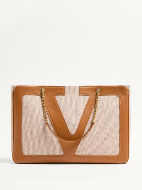 Valentino VALENTINO GARAVANI VIVA SUPERSTAR LARGE CANVAS SHOPPING BAG