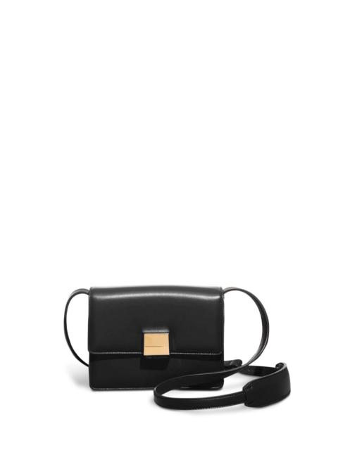 Mercedes Flap Bag in Black Nappa Leather