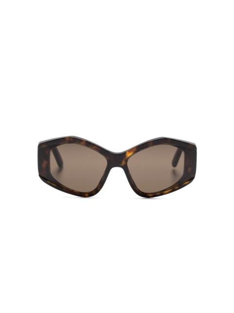 logo-print cat eye-frame sunglasses