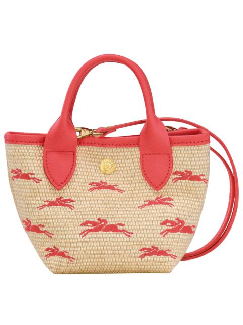 Longchamp Le Panier Pliage XS Basket Strawberry - Canvas