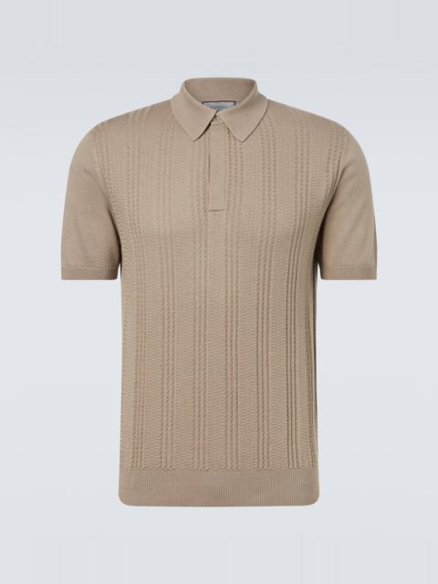 Canali Cotton-blend polo shirt