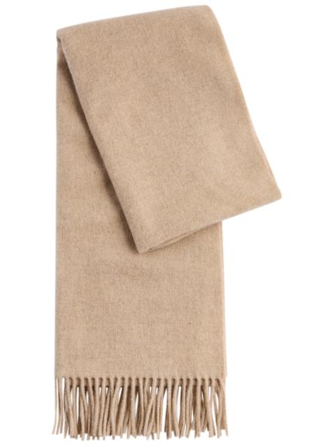 AURALEE Taupe Baby Cashmere Long Stole Scarf | REVERSIBLE AURALEE Taupe Baby Cashmere Long Stole Scarf | REVERSIBLE
