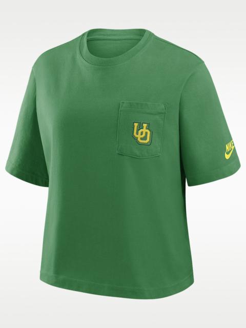 Nike Oregon Legacy Pocket Boxy Women's Nike College T-Shirt