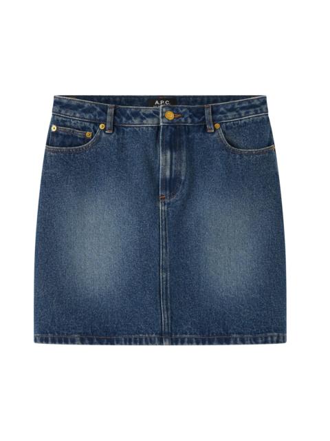 A.P.C｜SKIRTS (Samantha skirt (COHBJ F06426 IAI)) Samantha skirt | Raw stretch denim | A.P.C. Ready-to-Wear