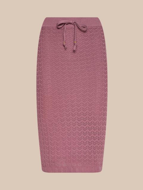 L'AGENCE Lacen Pointelle Knit Skirt