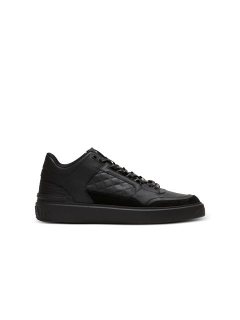 Balmain B-Court mid-top leather trainers
