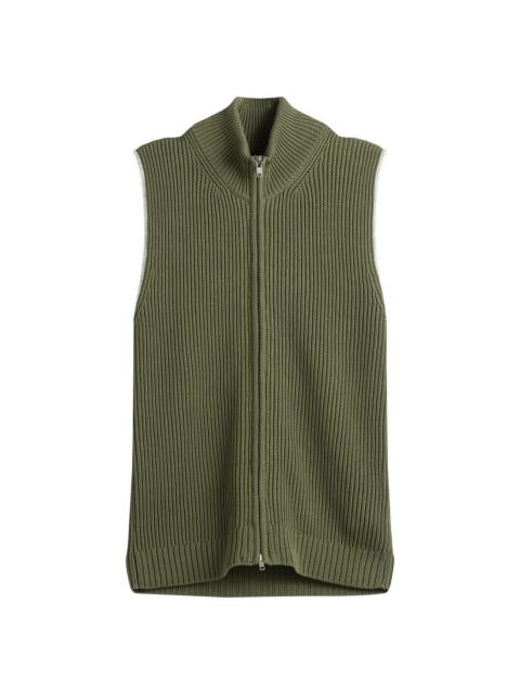 MM6 Maison Margiela MM6 Maison Margiela Knitted Ribbed Zip Vest