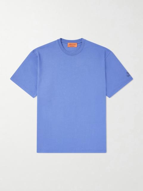 A KIND OF GUISE Basso Ciao a Tutti Logo-Print Cotton-Jersey T-Shirt