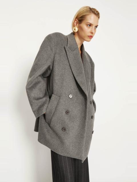 BARDOT Classic Oversized Hailey Coat In Dove Grey