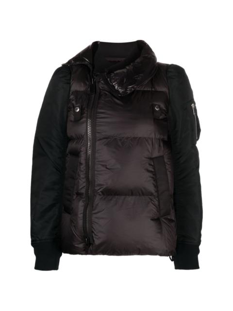 zip-up puffer jacket