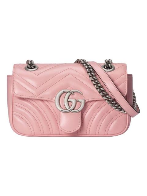 GUCCI (WMNS) Gucci Marmont Series Clutch mini Pink 446744-DTDIP-5815