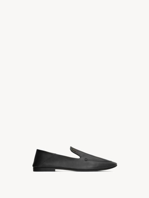 SAINT LAURENT ALAIN SLIPPERS IN SMOOTH LEATHER