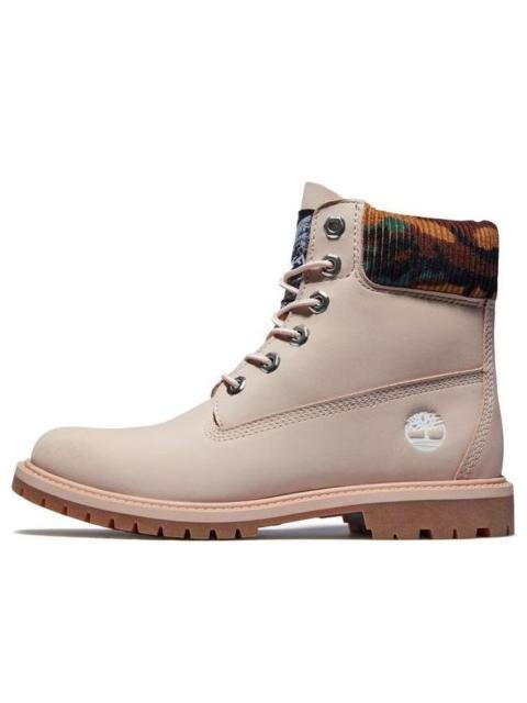 Timberland (WMNS) Timberland Heritage 6 Inch Waterproof Boots 'Pale Pink Nubuck with Camo' A2M8P662