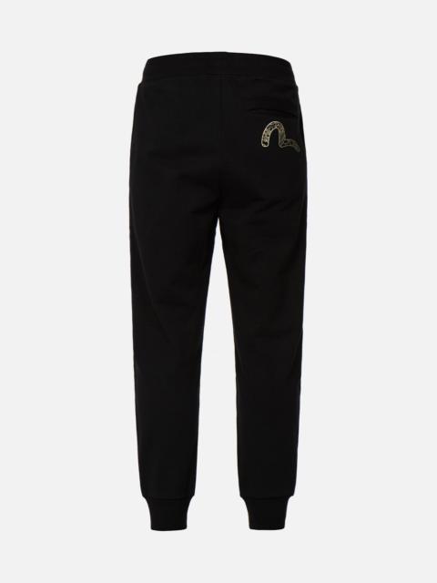 EVISU BRUSHSTROKE DAICOCK PRINT SWEATPANTS