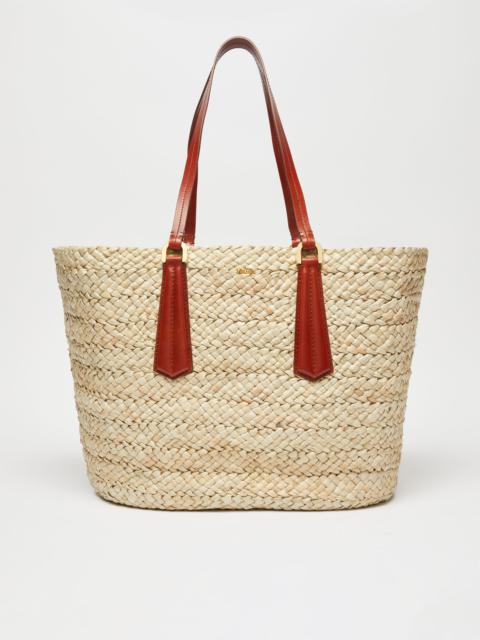 Max Mara PANIERXL Straw bucket bag