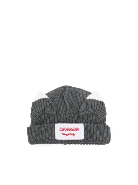 CHARLES JEFFREY LOVERBOY ears-detailed beanie