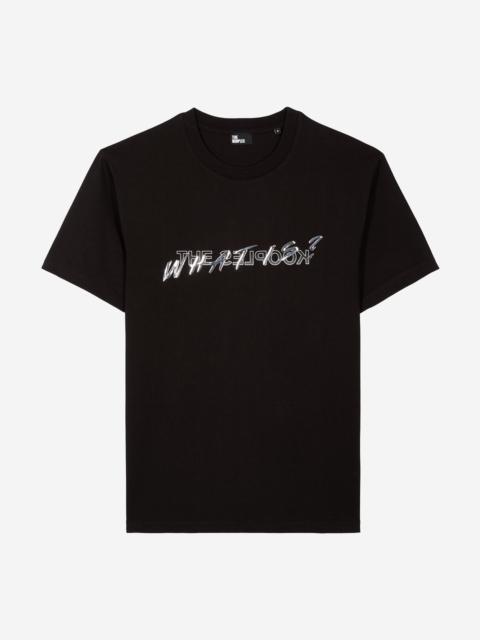 The Kooples WHAT IS METALLIC BLACK T-SHIRT