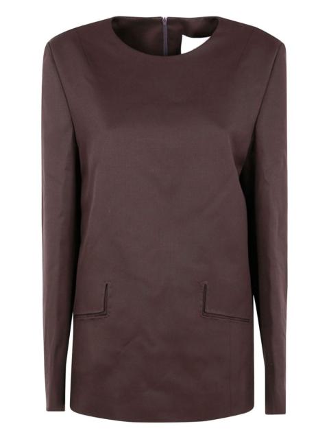 entire studios cut-out pocket long-sleeve top