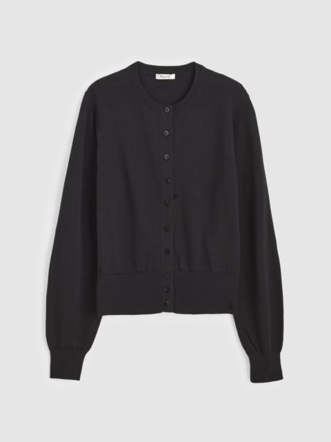 Madewell Button-Front Cardigan in 100% Cotton